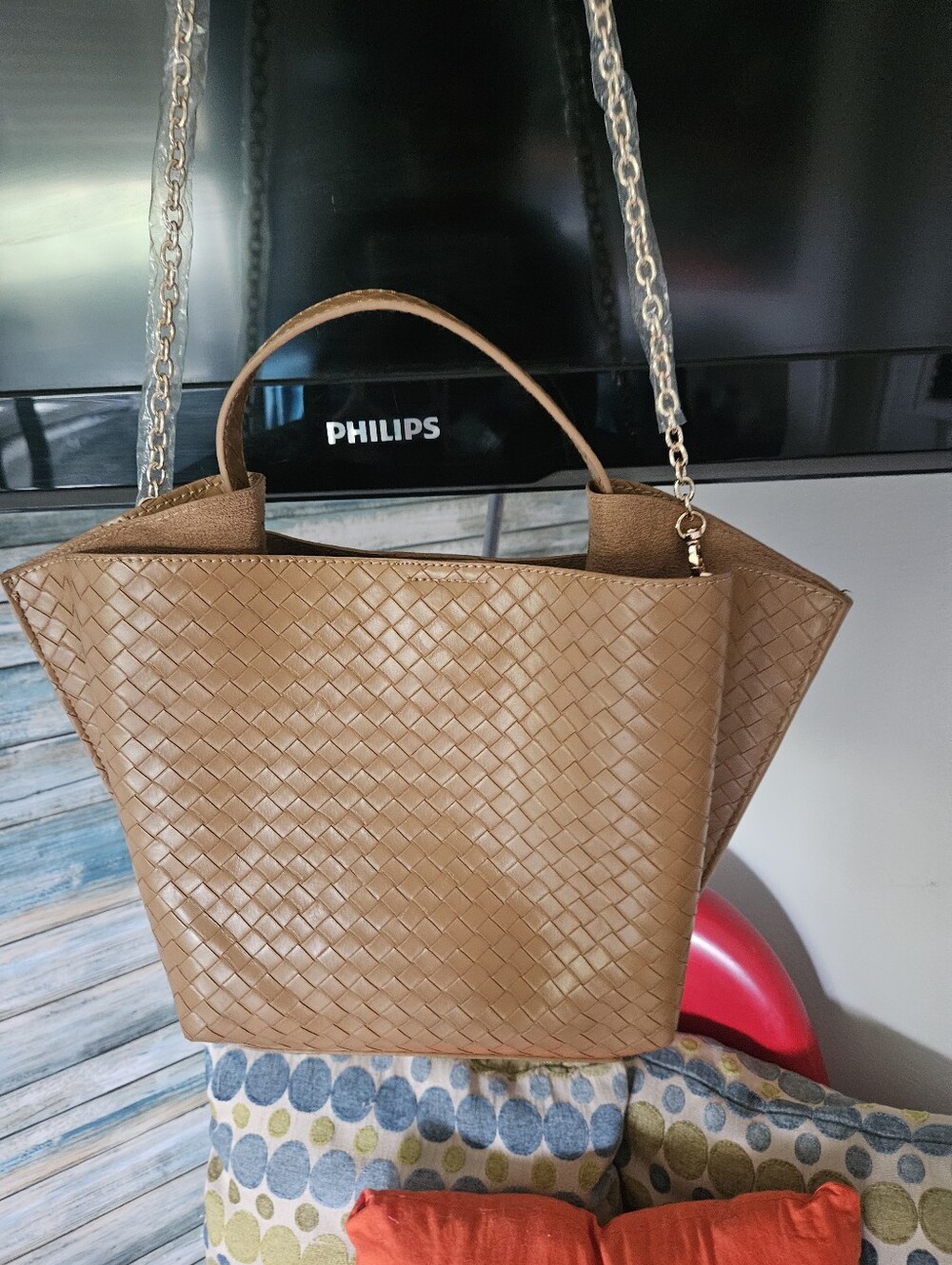 House of Harlow 1960 Woven Tote Bag in Brown